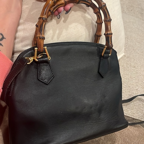 Gucci Diana bag w  bamboo handles and one crossbody strap. EUC vintage 1991 HTF - Picture 2 of 8
